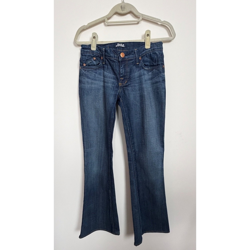 Rock & Republic Roth Low Rise Bootcut Womens Jeans Size 27 Y2K